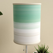 Turquoise Watercolor Ocean Beach Lamp Shade