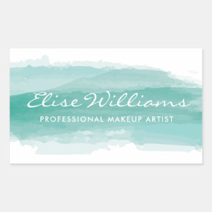 Turquoise Watercolor Sticker