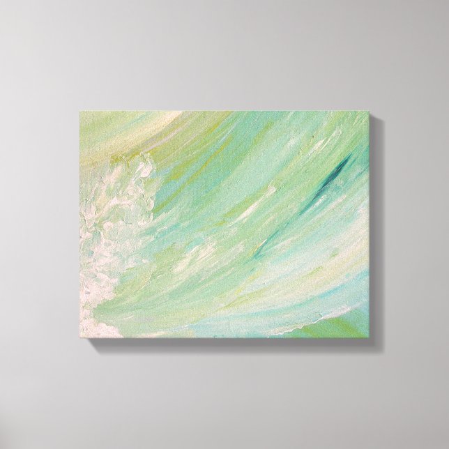 Turquoise Waterfall Canvas Print (Front)