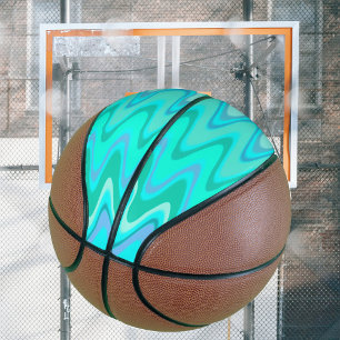 Turquoise Waves Basketball