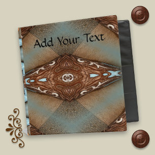 Turquoise Western Motif Classeur