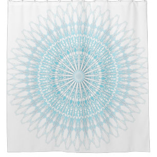Turquoise White Mandala Ornament