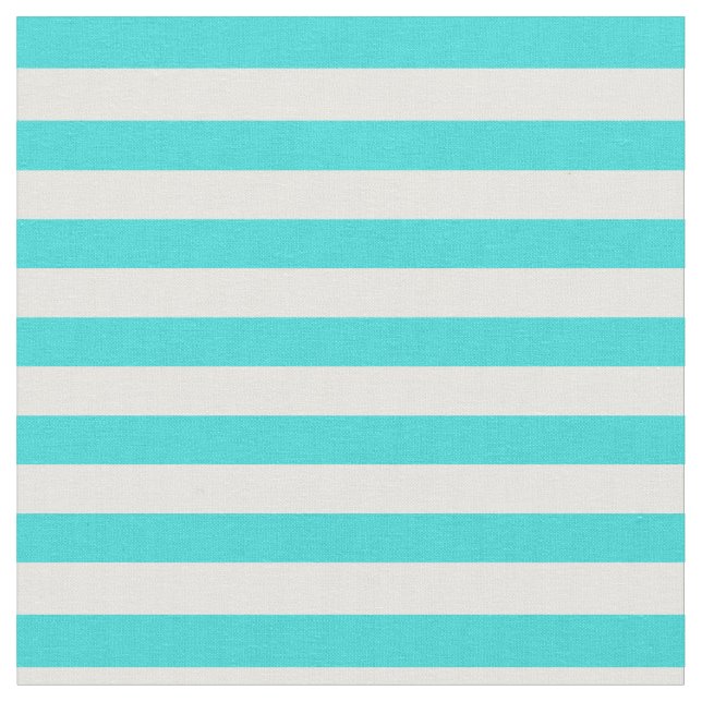 Turquoise & White Striped Fabric (Close Up)
