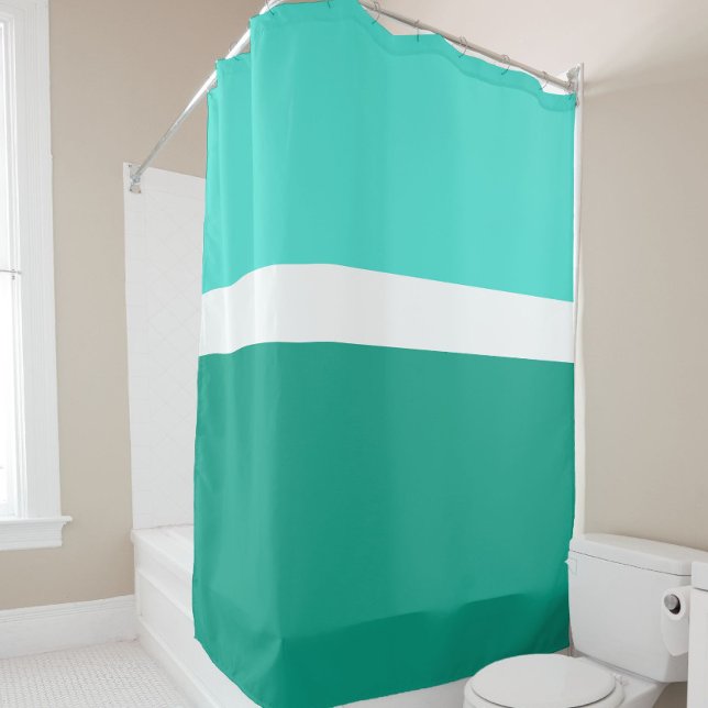 Turquoise White Teal Colour Block Style Design  (Creator Uploaded)