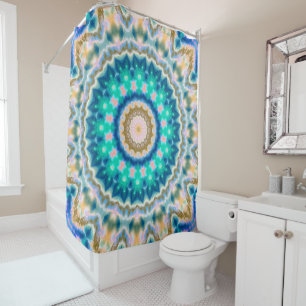 Turquoise yellow mandala