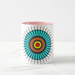 Turquoise Zen Mandala Mug