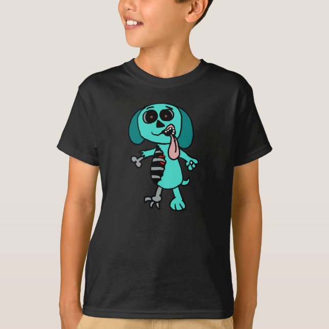 Turquoise Zombie Dog shirt (Front)
