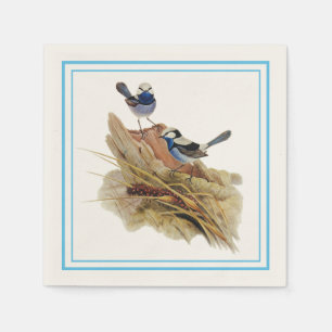 Turquoisine Superb Warbler, Napkin