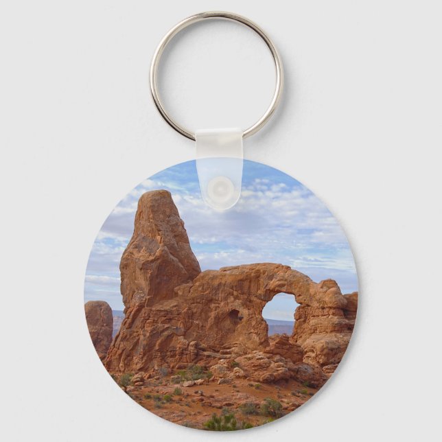 Turret Arch at Arches National Park, Utah Keychain (Front)