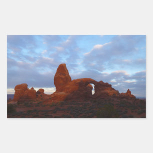 Turret Arch at Sunrise in Arches National Park Sticker