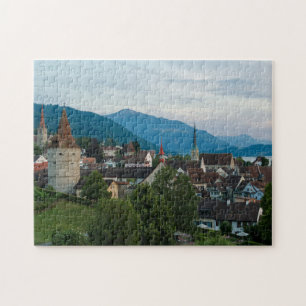 Turrets of Zug Cityscape Jigsaw Puzzle