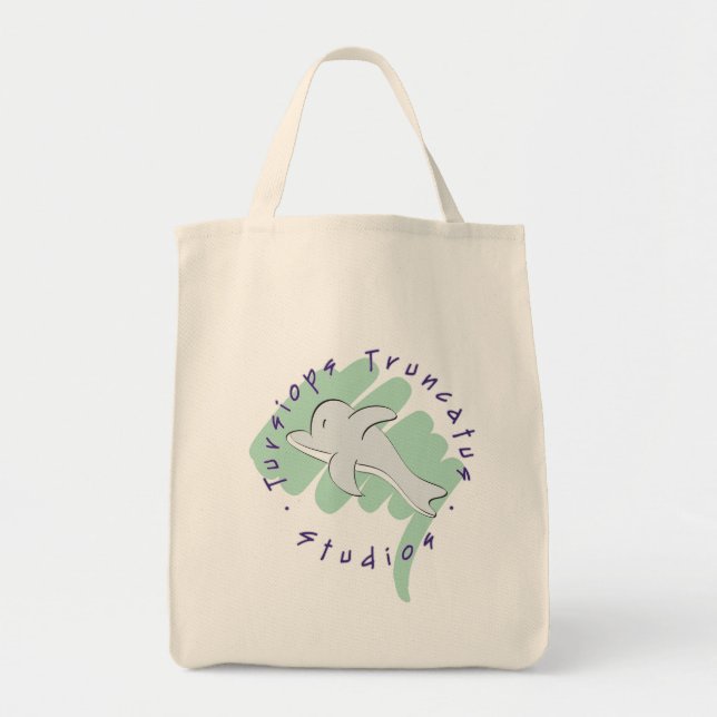 Tursiops Truncatus Studios logo tote (Front)