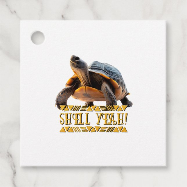Turtle 001 Shell Yeah! Favour Tags (Front)