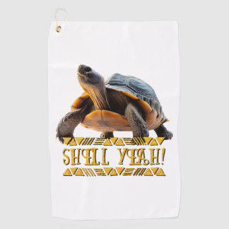 Turtle 001 Shell Yeah! Golf Towel