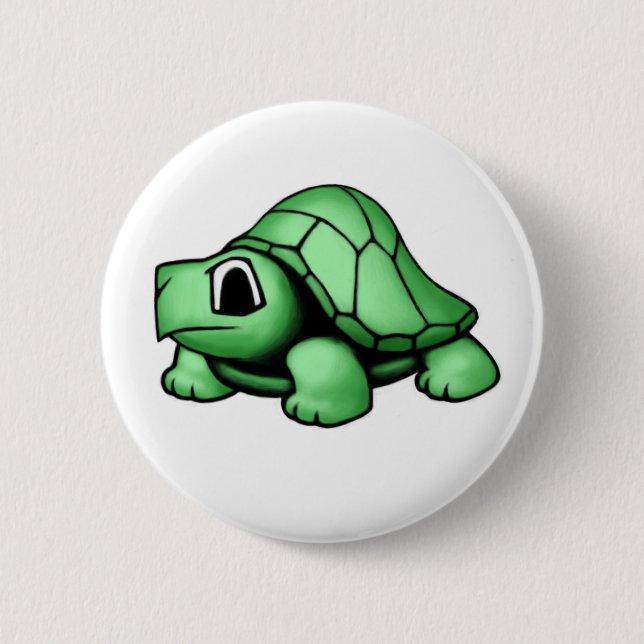 Turtle 2 Inch Round Button (Front)