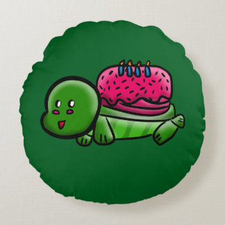Turtle 2 round pillow