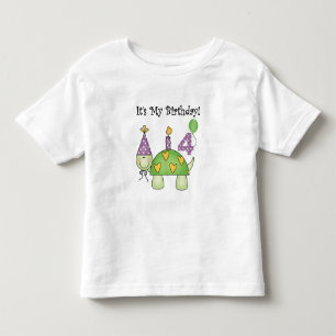 Turtle 4th Birthday Tshirts and Gifts