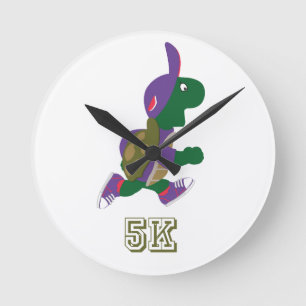 Turtle 5K - Purple Round Clock