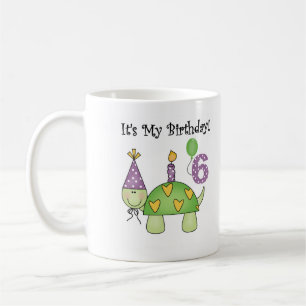 Turtle 6th Birthday Coffee Mug