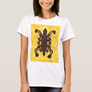 Turtle - Aboriginal Art Painting T-Shirt
