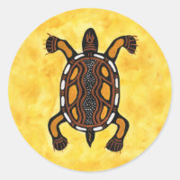 Turtle - Aboriginal Inspired Art Painting