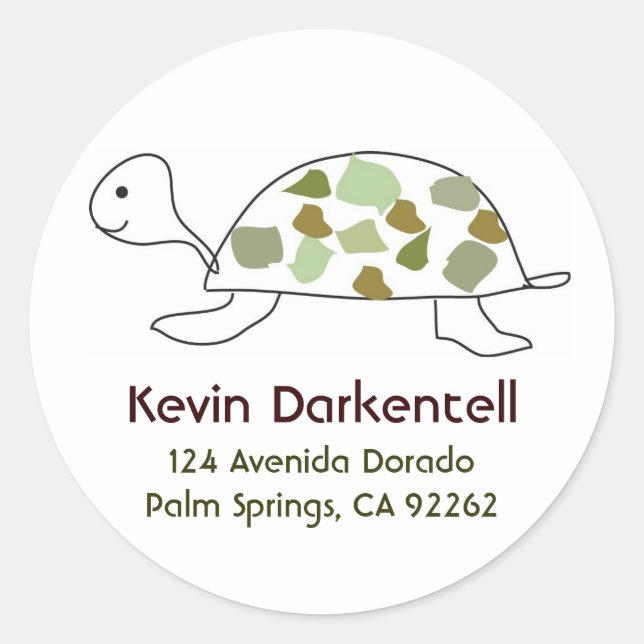 Turtle Address Labels (Front)