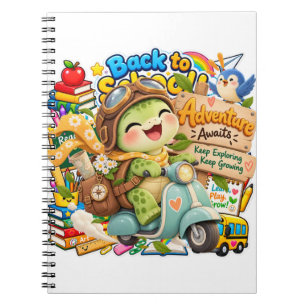 Turtle Adventure Awaits Scooter Notebook