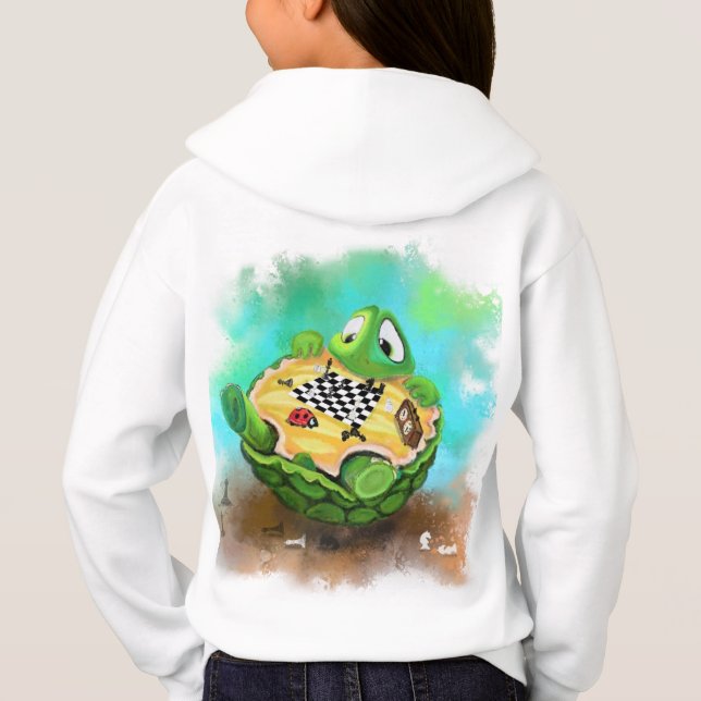 Turtle and Ladybug Playing Chess - Fun  - Painting (Back)