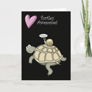 turtle and snail VALENTINE love card
