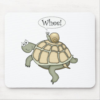 Turtle and snail Whee! Mouse Pad