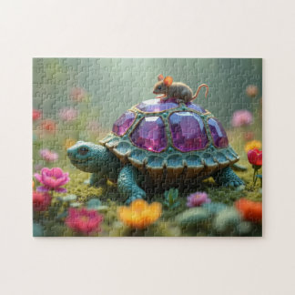 Turtle and the mouse jigsaw puzzle