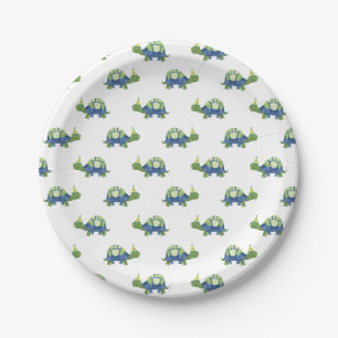 Turtle and Tortoise Birthday Party Paper Plates