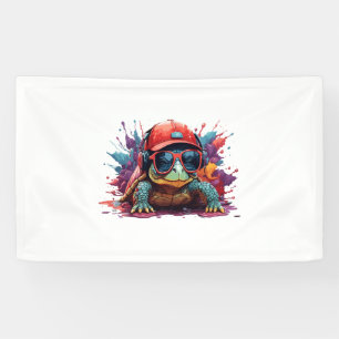 turtle animal art I cool cute turtle Banner