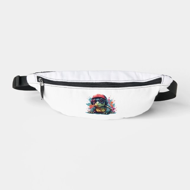 turtle animal art I cool cute turtle Copy Fanny Pack (Front)