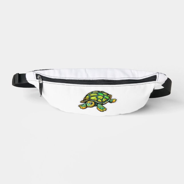 Turtle Animal Turtle Green Fanny Pack (Front)