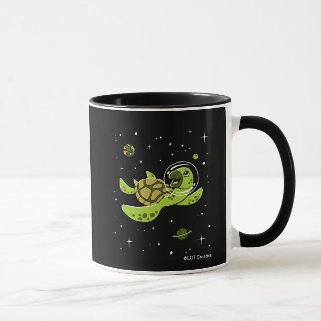 Turtle Animals In Space Mug (Right)