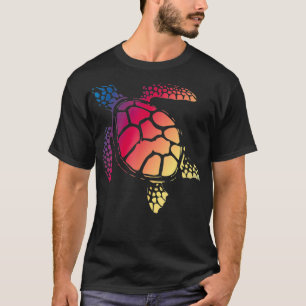 Turtle Art Colorful Sea Reptile Nature Gift Turtle T-Shirt