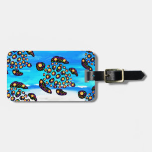 Turtle Art Luggage Tag