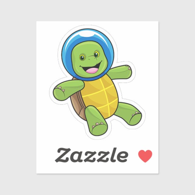 Turtle as Astronaut with Glass ball (Sheet)