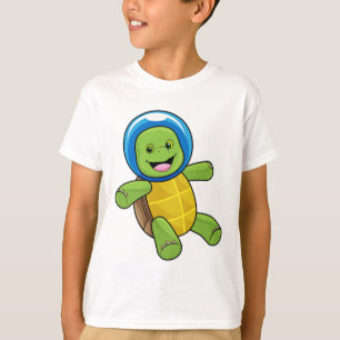 Turtle as Astronaut with Glass ball T-Shirt