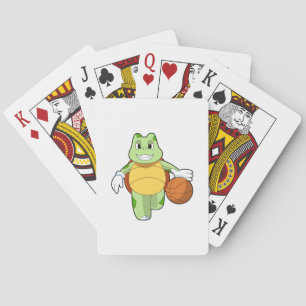 Turtle as Basketball player with Basketball.PNG Playing Cards