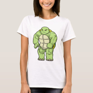 Turtle as Bodybuilder with Six pack T-Shirt