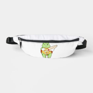 Turtle As Hairdresser With Scissors Fanny Pack