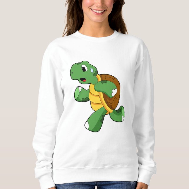Turtle as Jogger at Running Sweatshirt (Front)