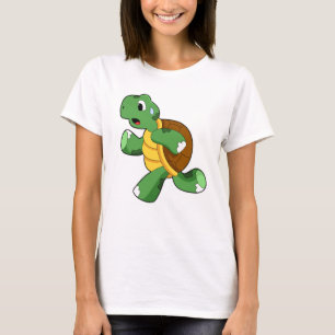 Turtle as Jogger at Running T-Shirt