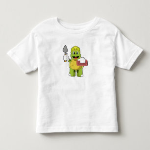 Turtle as Mason with Stone Toddler T-shirt