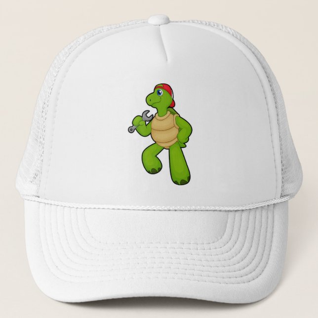 Turtle as Mechanic with Wrench & Cap (Front)