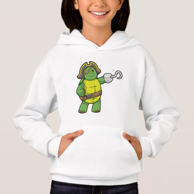 Turtle as Pirate with Hooked hand & Eye patch (Front)