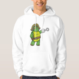 Turtle as Pirate with Hooked hand & Eye patch Hoodie