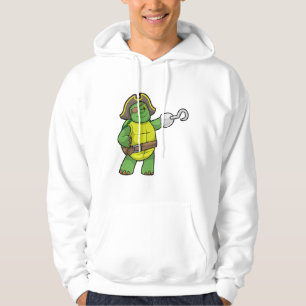 Turtle as Pirate with Hooked hand & Eye patch Hoodie